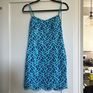 Lilly Pulitzer blue lace dress - size 6 (NWT)
